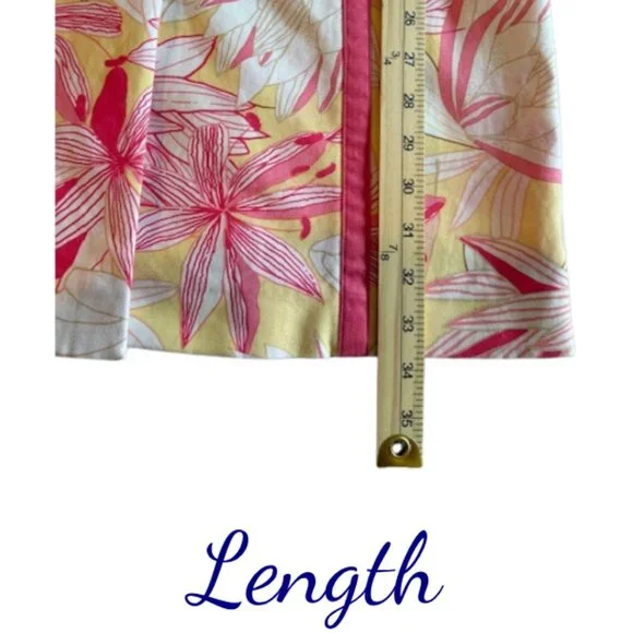 Peck & Peck Collection Floral Dress Jacket Size 8 Spring Ready - Picture 5 of 6